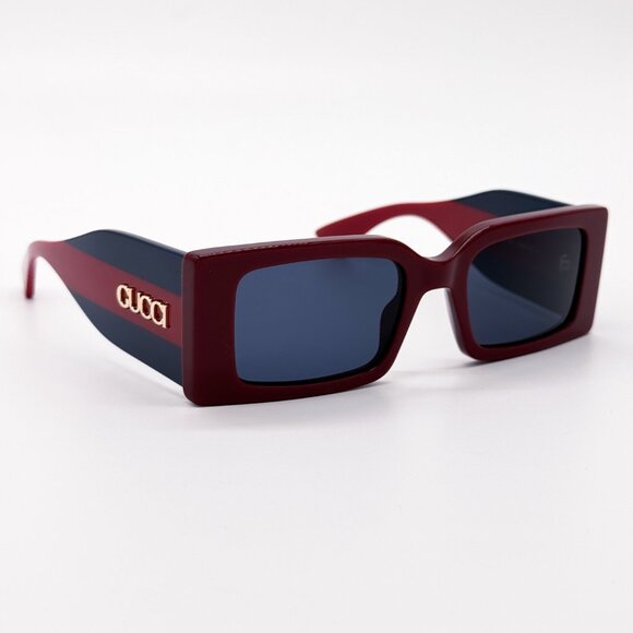 NEW GUCCI GG1860S 003 BURGUNDY/BLUE UNISEX SUNGLASSES GUCCI - Picture 6 of 12